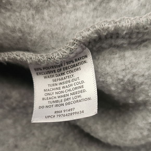 State of Mine Iowa Graphic Sweatshirt Gray Long Sleeve Pullover – Size L - Picture 6 of 6